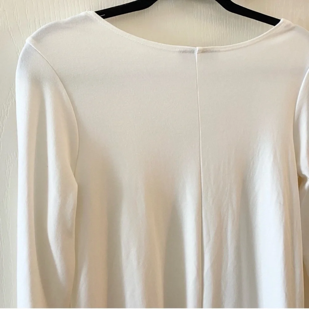 BRYN WALKER Long Sleeve Modal High-Low Tunic Top - S